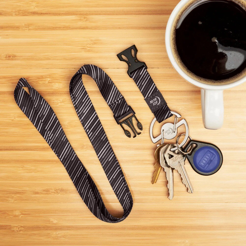 Karabińczyk Nite Ize Medallion Key Carabiner ze smyczną - Silver