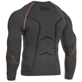 Koszulka termoaktywna FreeNord Tongari Long Sleeve - Grey/Orange