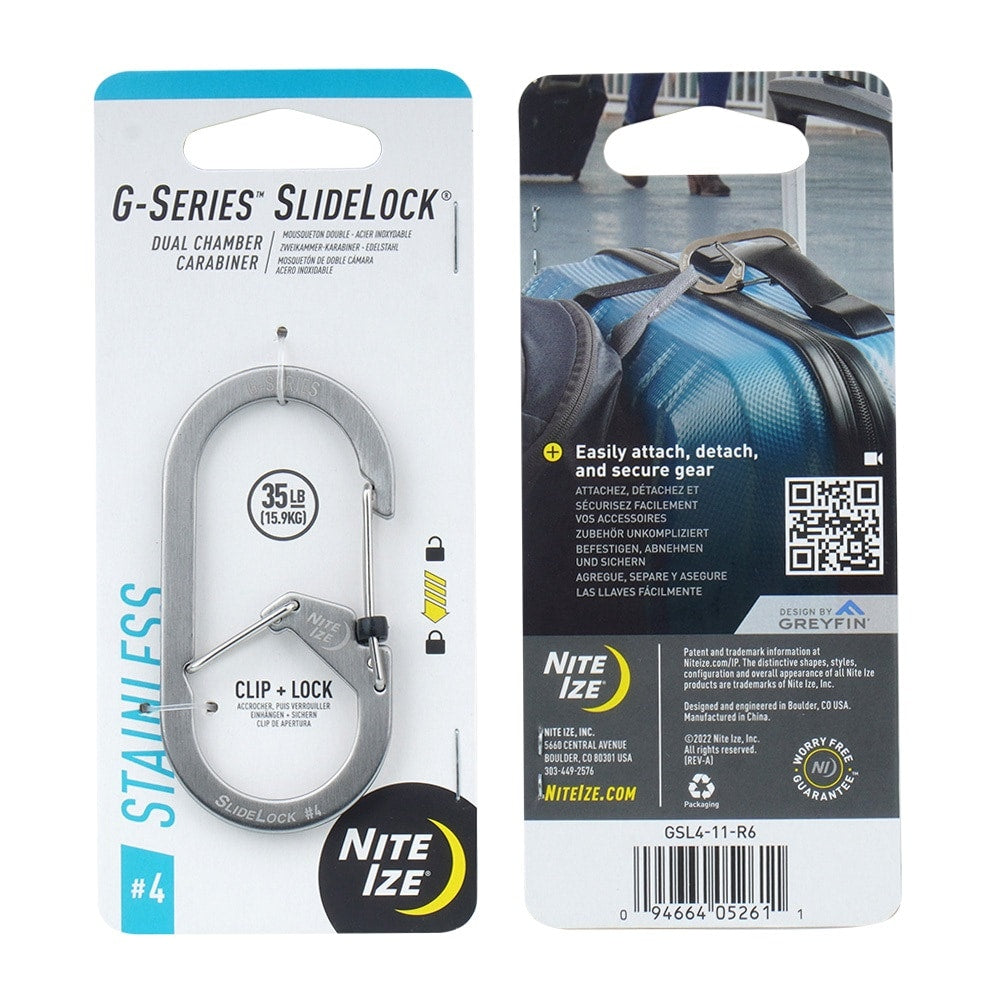 Karabińczyk Nite Ize G-Series SlideLock 4 - Steel