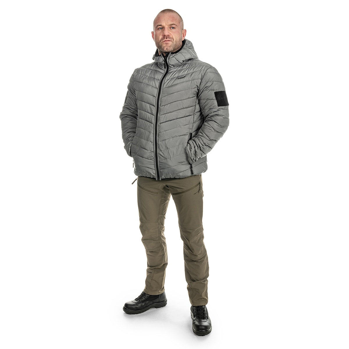 Kurtka puchowa dwustronna Texar Reverse - Black/Grey