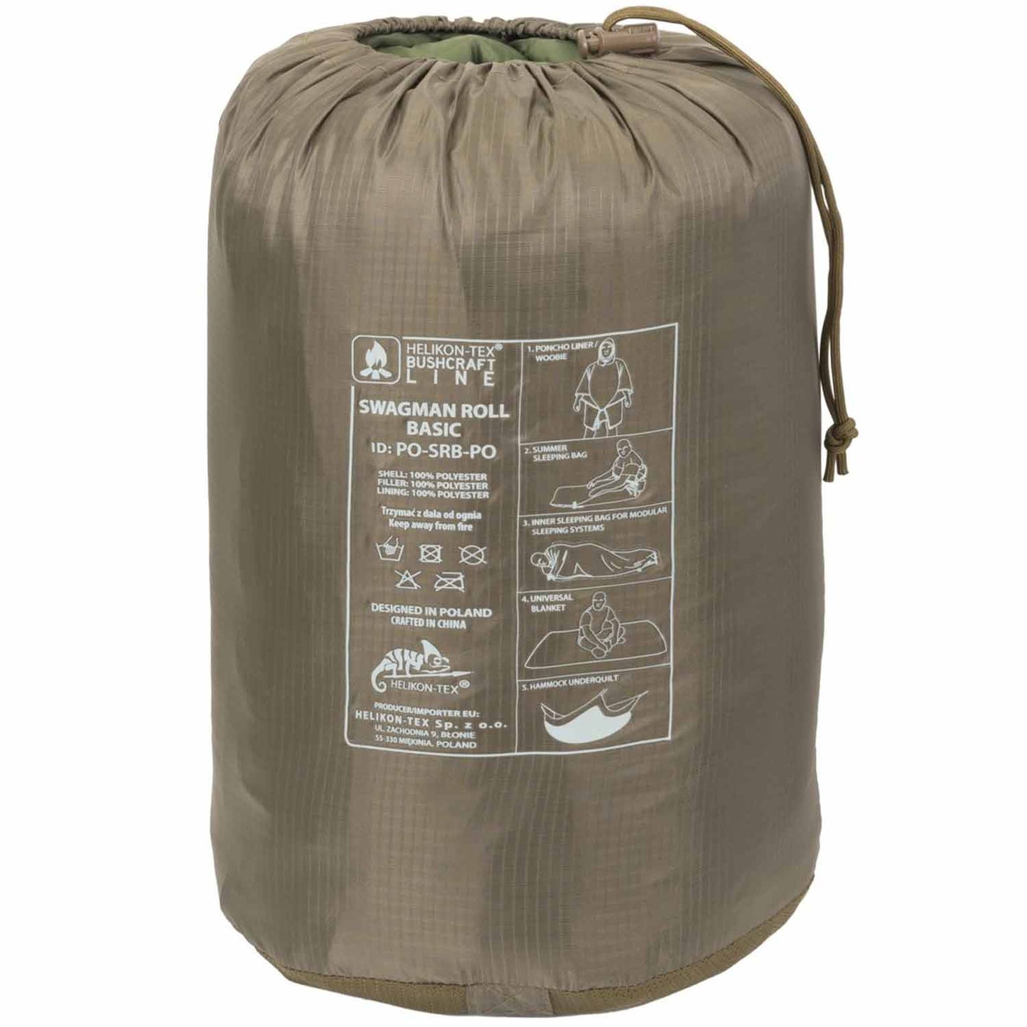 Ponczo Helikon Swagman Roll Basic - Olive Green