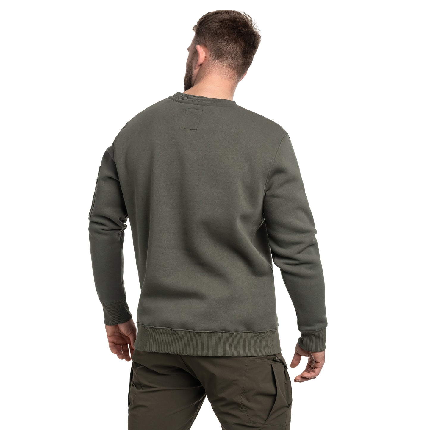 Bluza Alpha Industries Reflective Print Sweater - Dark Olive