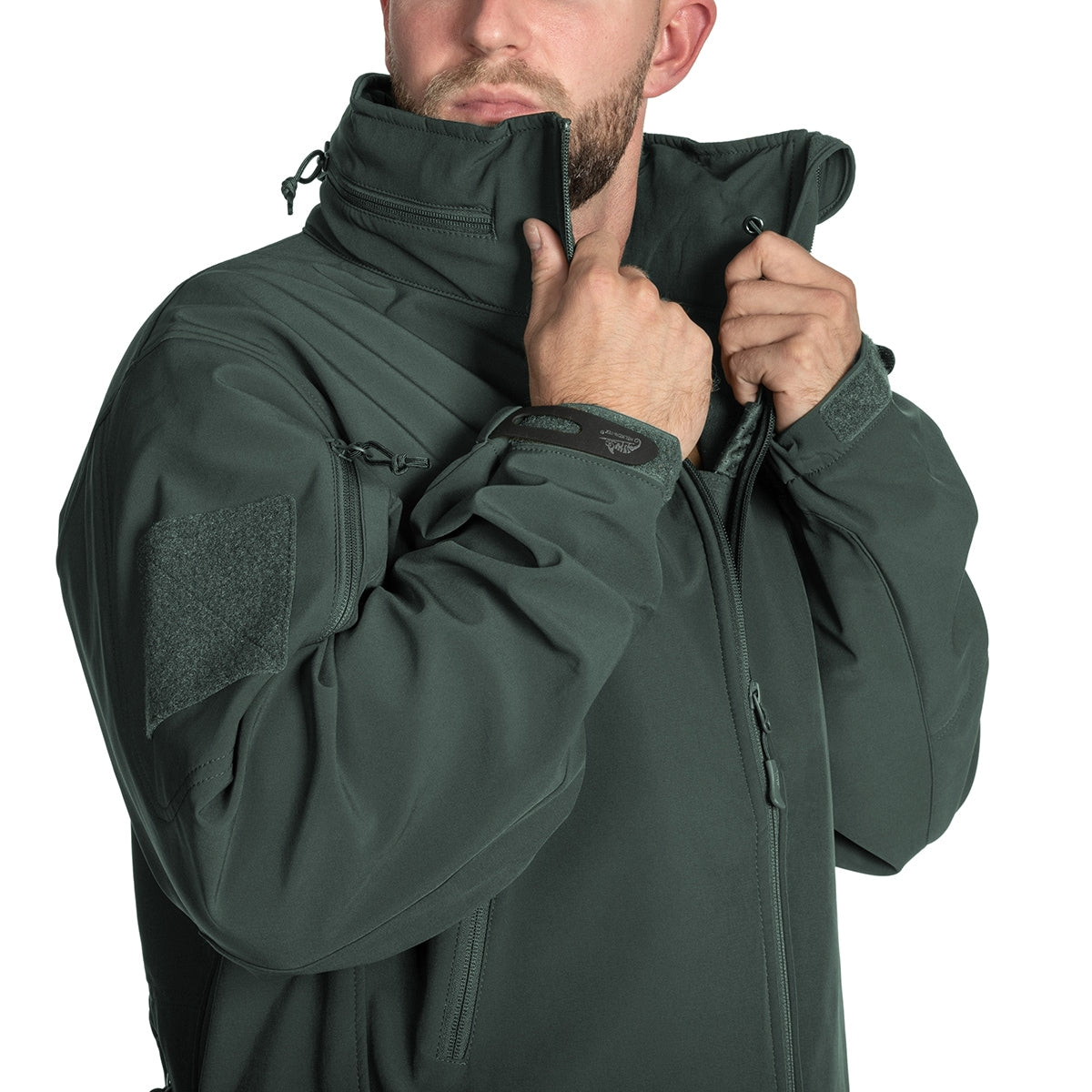 Kurtka Helikon Gunfighter Softshell Shark Skin Windblocker - Jungle Green