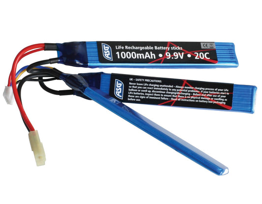 Akumulator ASG Li-Fe 9,9V 1000 mAh 20C - trójdzielny