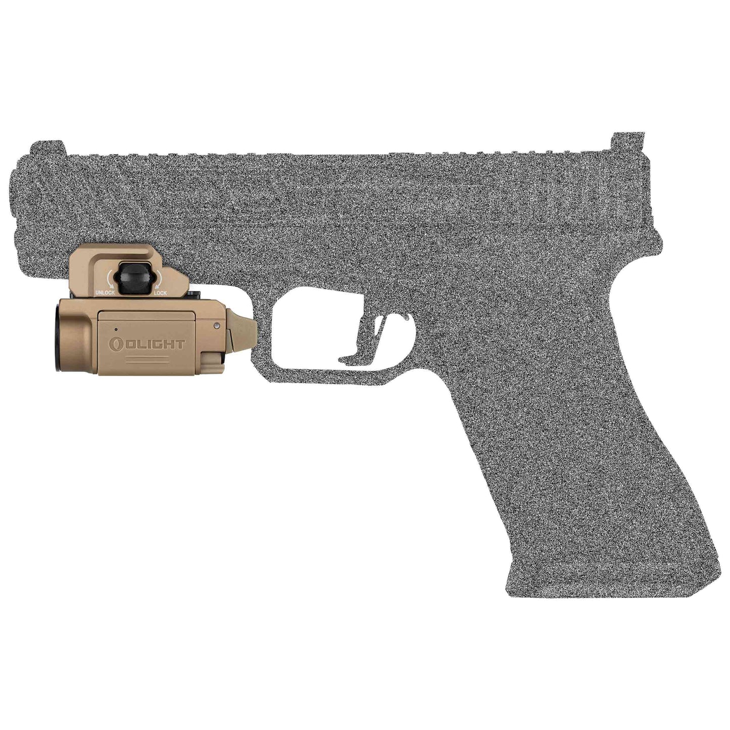 Latarka na broń Olight PL Mini 3 Valkyrie - Desert Tan - 600 lumenów