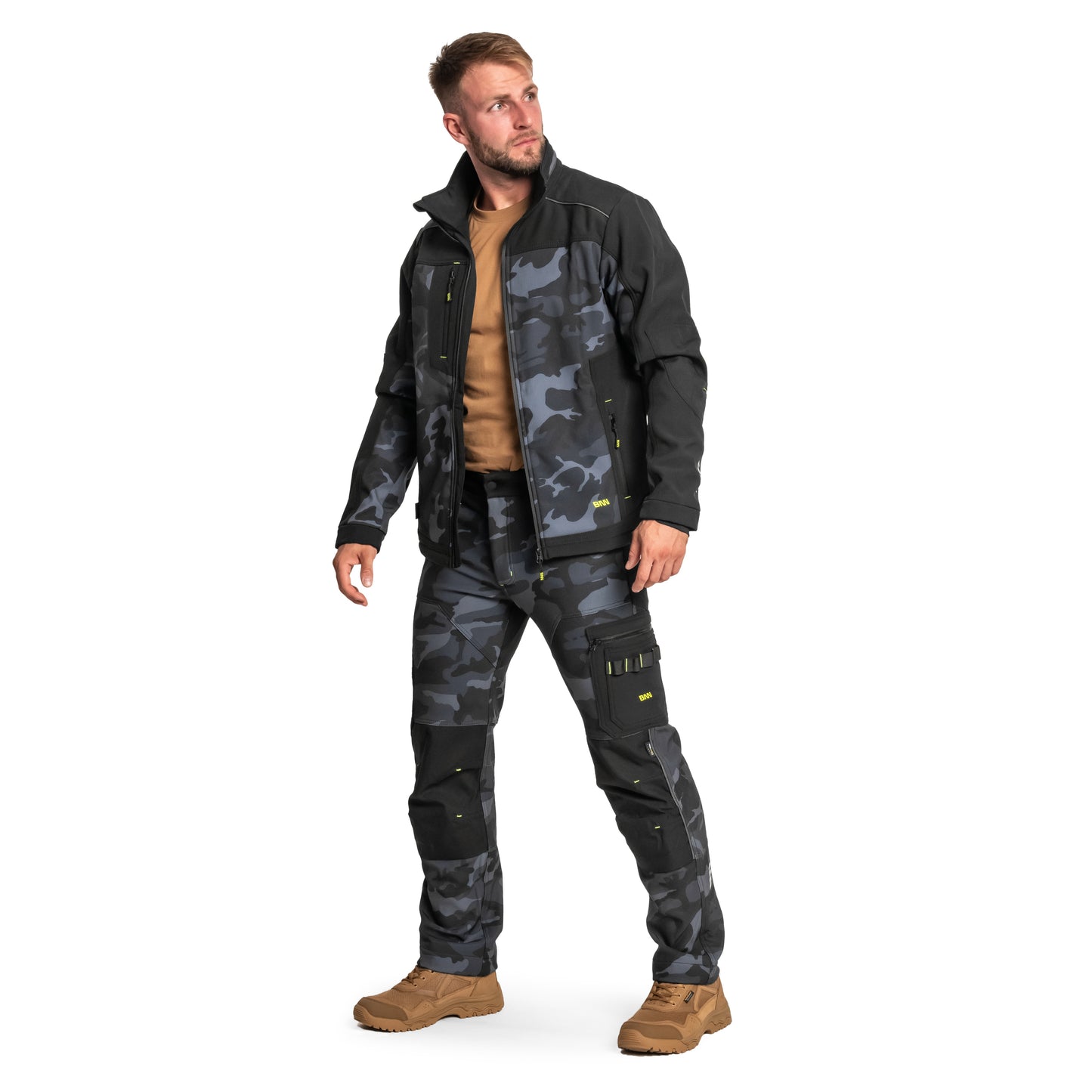 Spodnie Bennon Camos Softshell - Black/Grey