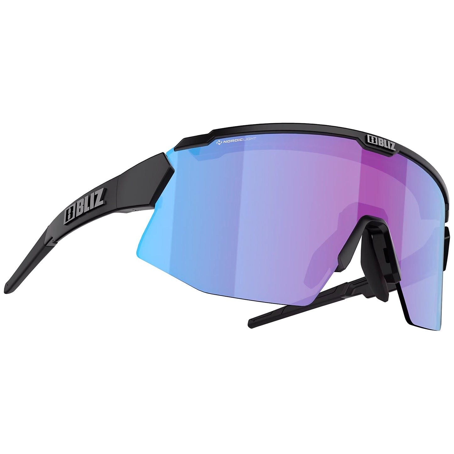 Okulary Bliz Breeze Small - Matt Black/Rose Violet Blue/Brown Silver