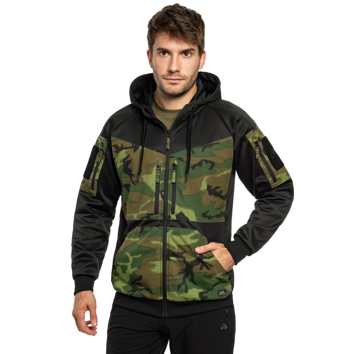 Bluza Helikon Rogue Hoodie - Black/ERDL