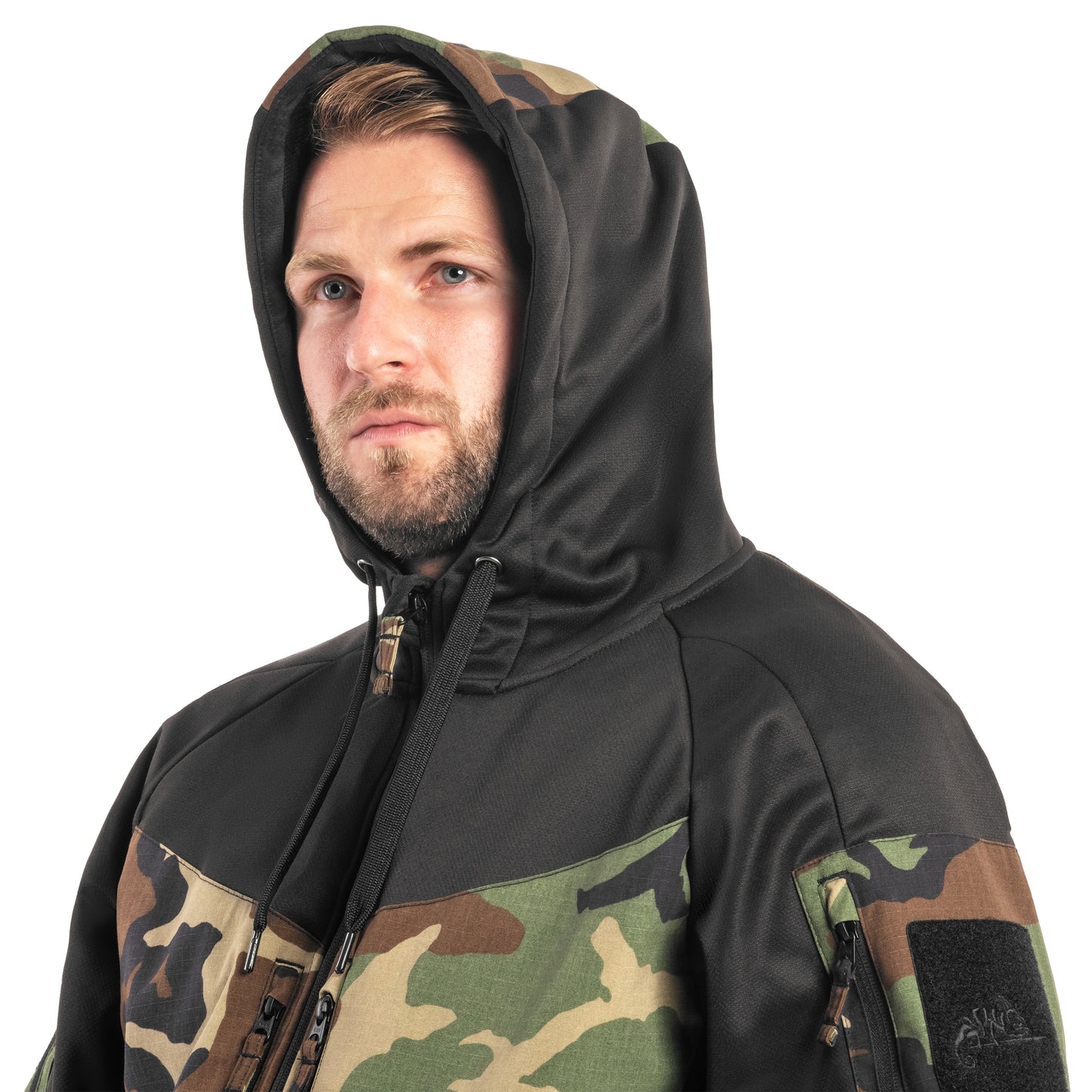 Bluza Helikon Rogue Hoodie - Black/US Woodland
