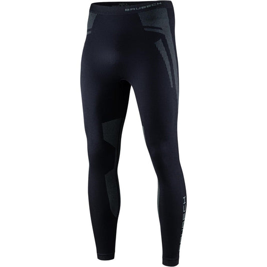 Legginsy termoaktywne męskie Brubeck Dry - Czarne/Grafitowe