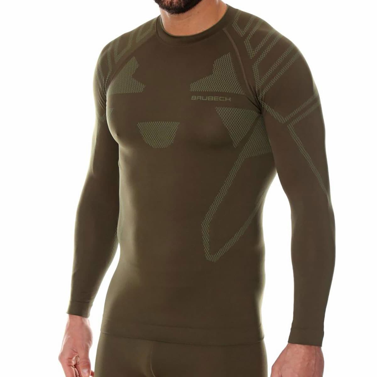 Koszulka termoaktywna Brubeck Ranger Protect Long Sleeve - Khaki