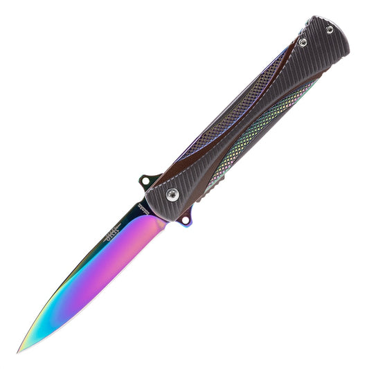 Nóż składany Joker Rainbow Siciliana Spring Assisted