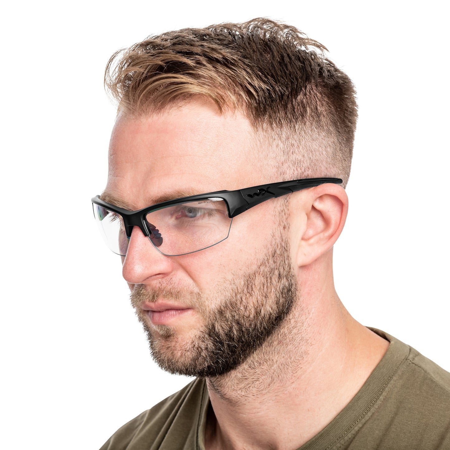 Okulary taktyczne Wiley X Saint Grey/Clear Matte - Black Frame