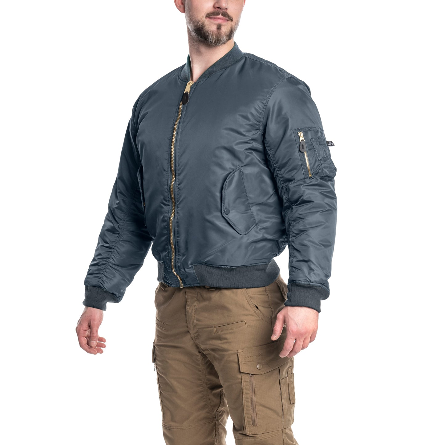 Kurtka MFH MA-1 US Flight Jacket - Blue