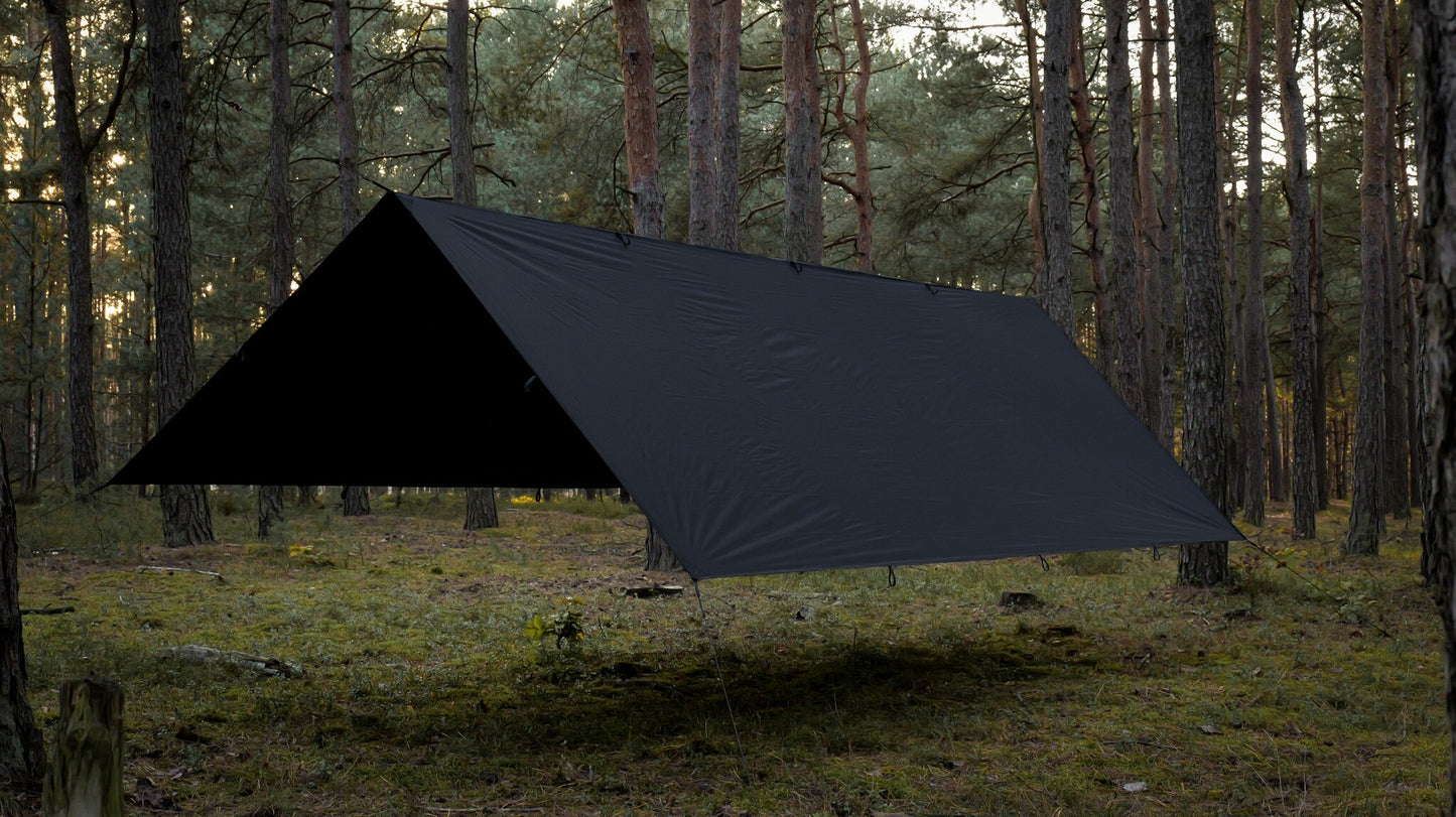 Płachta biwakowa TigerWood Tarp T2 3 x 3 m - Black