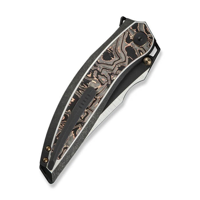 Nóż składany WE Knife Quinseris - Black Titanium/Copper Foil