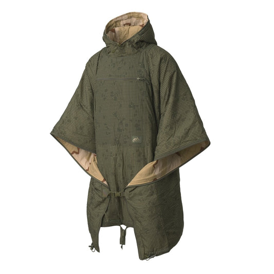 Ponczo dwustronne Helikon Swagman Roll z funkcją śpiwora - Desert Night Camo/US Desert