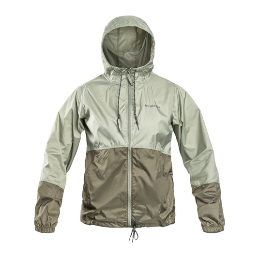 Kurtka damska Columbia Flash Forward II Hooded Windbreaker - Safari/Stone Green