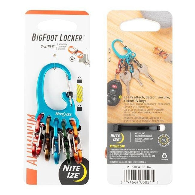 Brelok Nite Ize BigFoot Locker KeyRack Aluminum