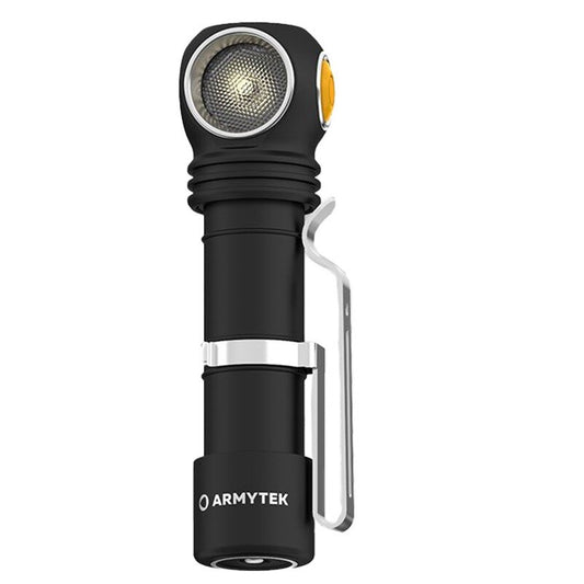 Latarka czołowa i kątowa Armytek Wizard C2 WR Magnet USB Warm - 1020 lumenów
