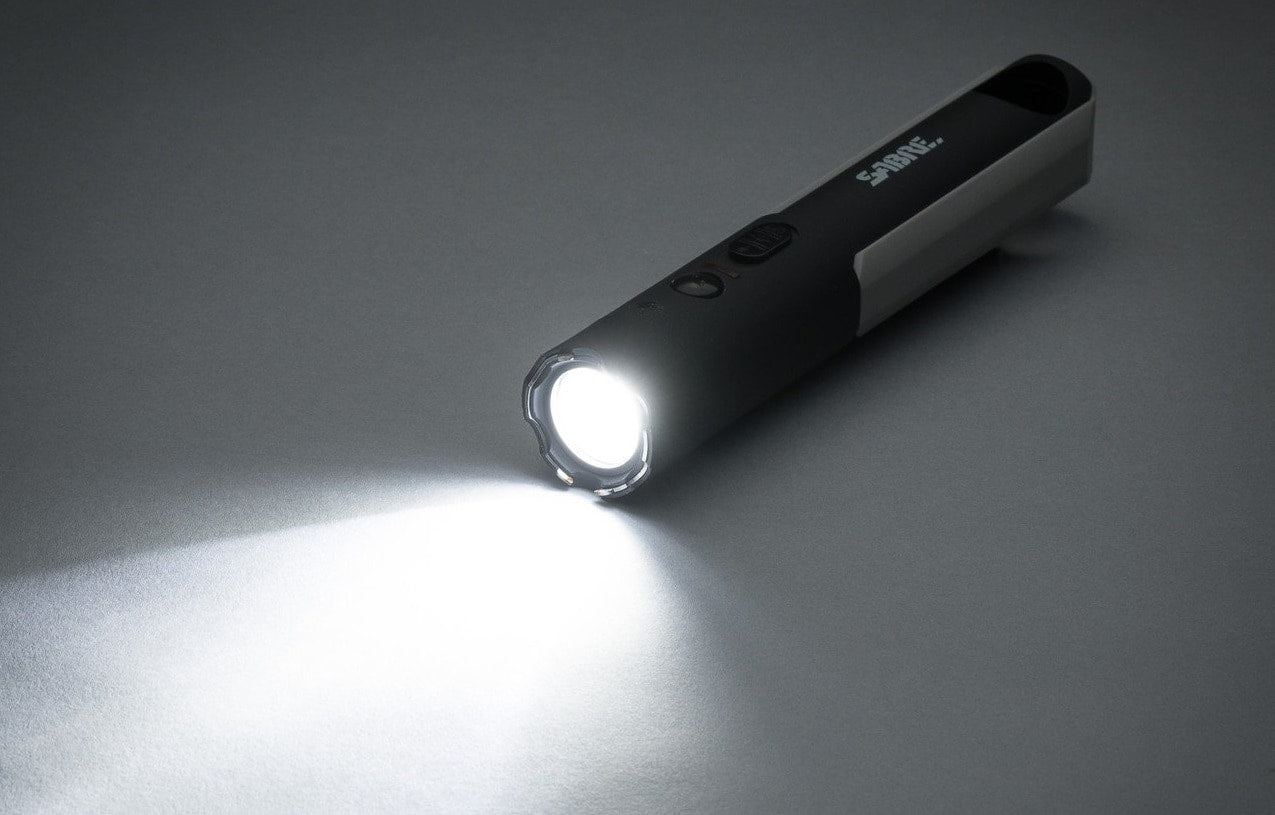 Paralizator Sabre 2-in-1 Stun Gun z latarką - Black