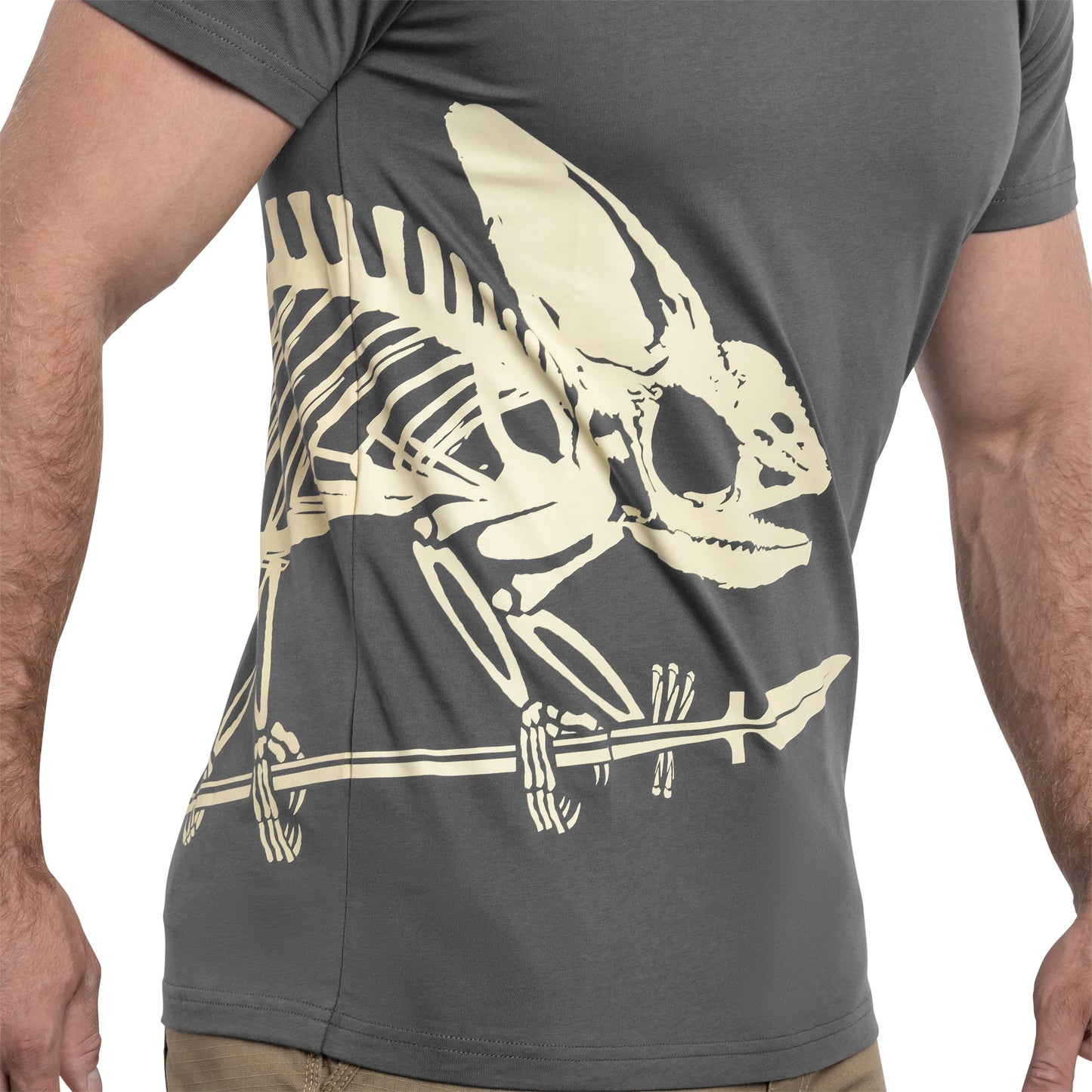 Koszulka T-shirt Helikon Full Body Skeleton - Shadow Grey
