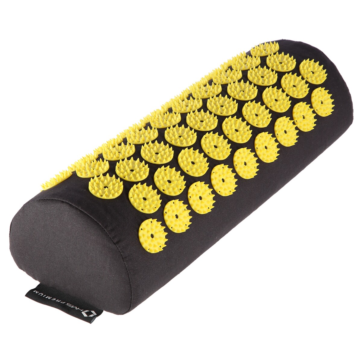 Mata z poduszką do akupresury HMS Premium AKM04 - black/yellow