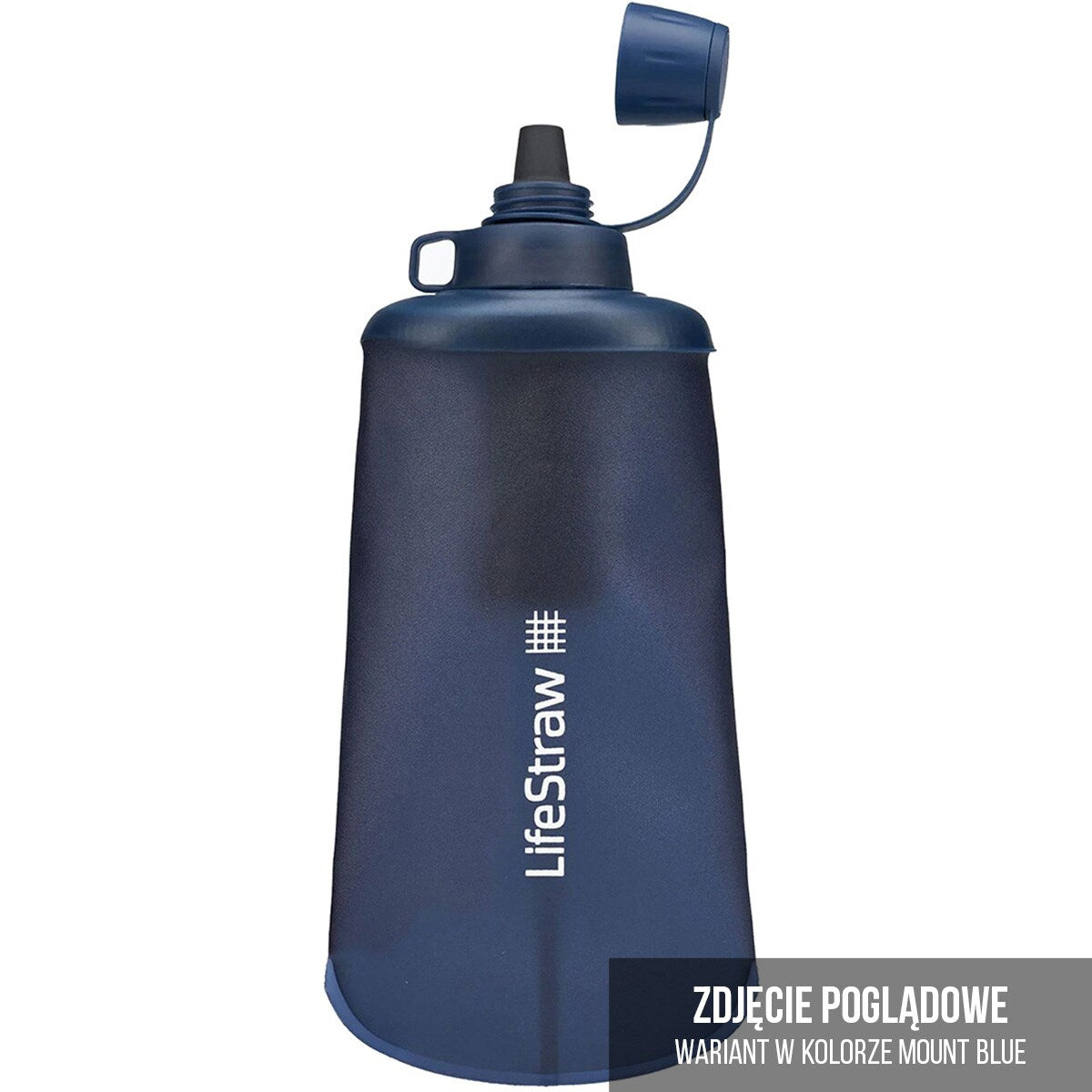 Butelka zwijana z filtrem LifeStraw Peak Squeeze 650 ml - Dark Gray