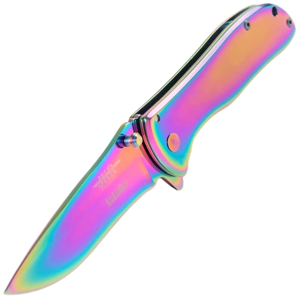 Nóż składany Joker Boreal Fade Spring Assisted Rainbow