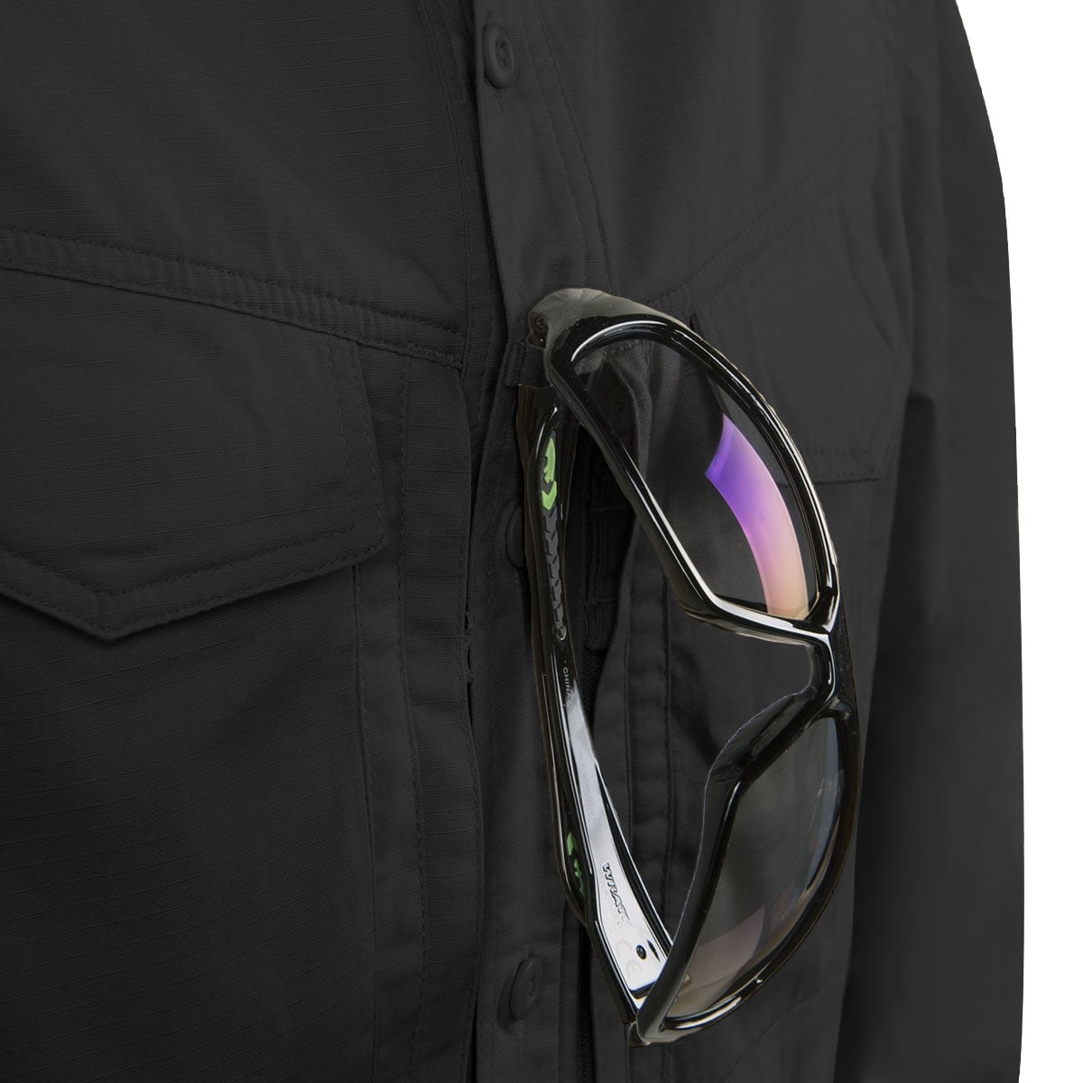 Koszula Helikon Defender Mk2 PolyCotton Ripstop Long Sleeve - Black
