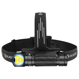 Latarka czołowa i kątowa Olight Perun 3 Black z opaską - 3000 lumenów