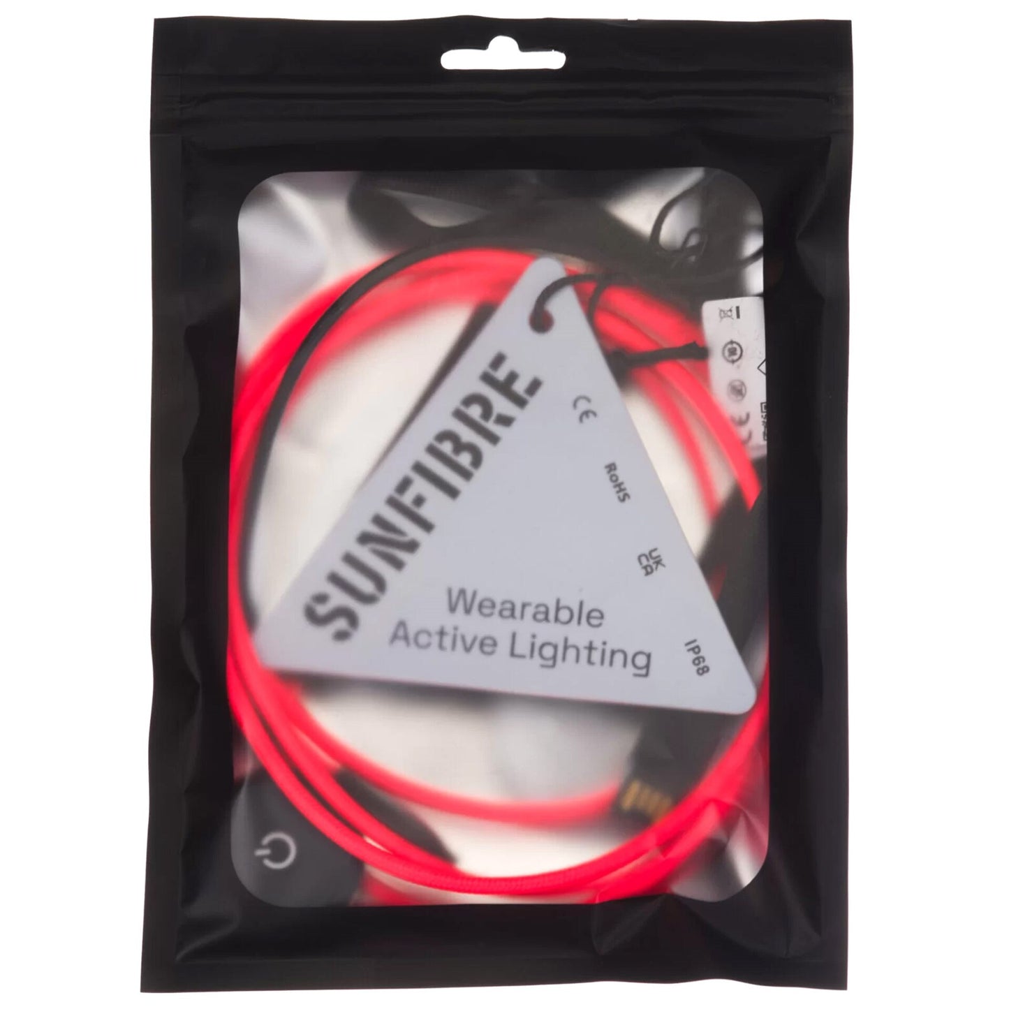 Oświetlenie sygnalizacyjne Wisport SunFibre Wearable Active Lighting Technology - Red