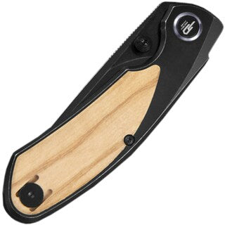 Nóż składany Bestech Knives Lito - Black Stonewash/Titanium Olive Wood