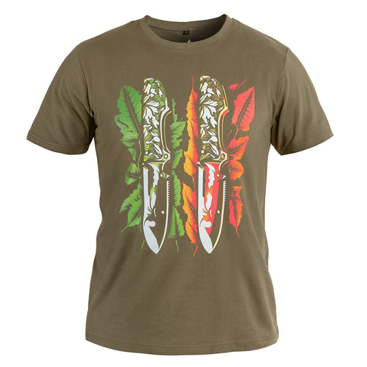 Koszulka T-shirt Voyovnik Noże Color - Khaki