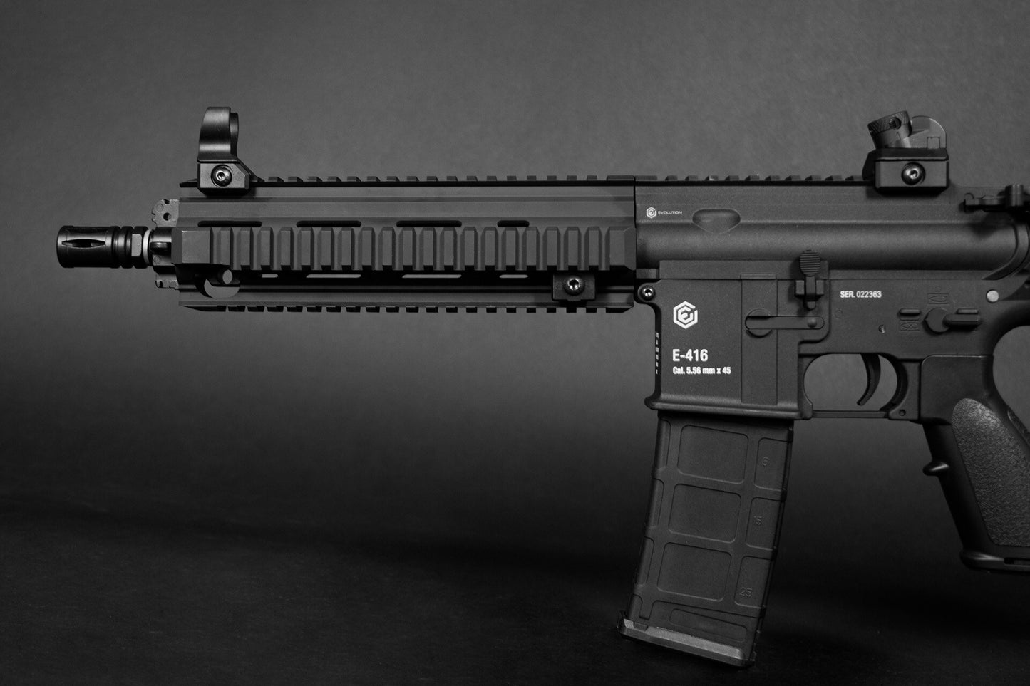 Karabin szturmowy AEG Evolution CQB Carbontech ETS II - Black