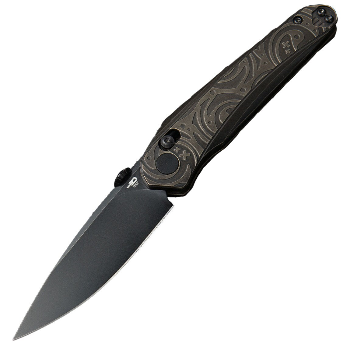 Nóż składany Bestech Knives Mothus - Black Stonewash/Bronze Titanium
