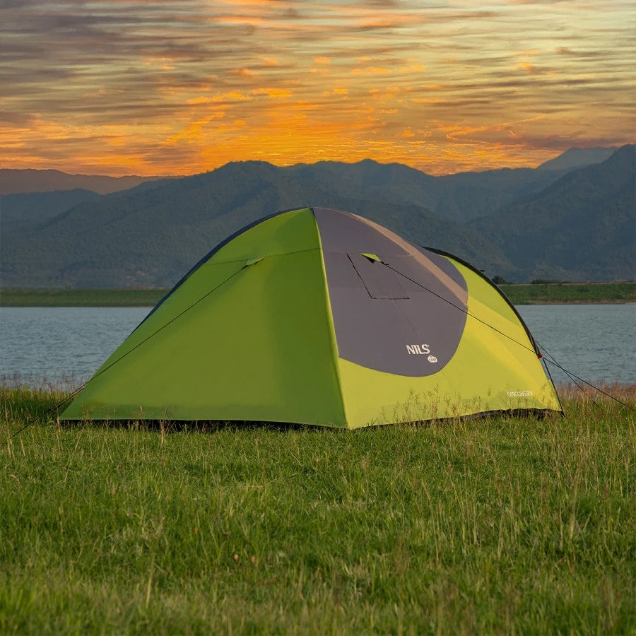 Namiot 4-osobowy Nils Camp Discovery NC6006 - Zielono-Szary