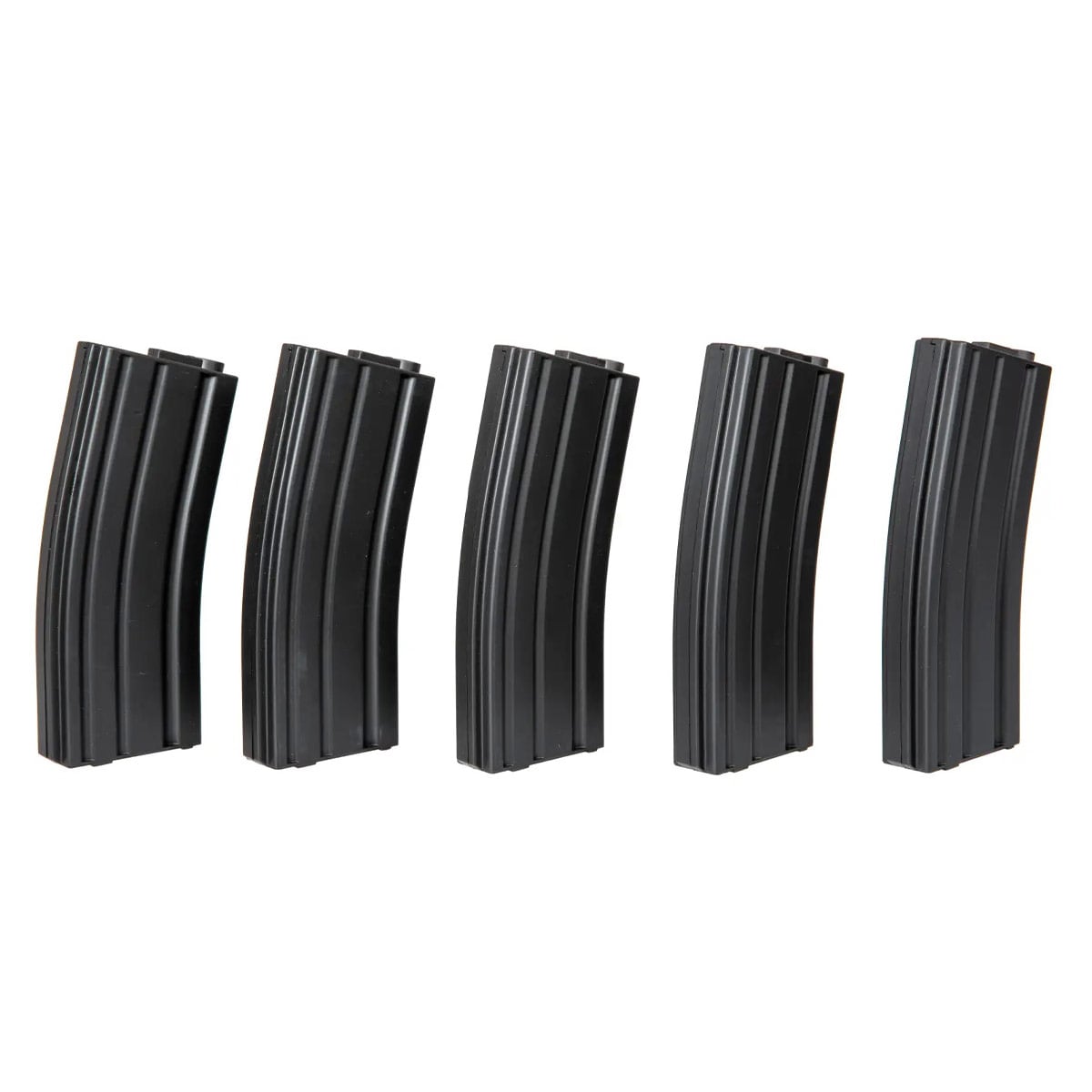 Zestaw 5 magazynków ASG Specna Arms Mid-Cap do replik M4/M16 - Black