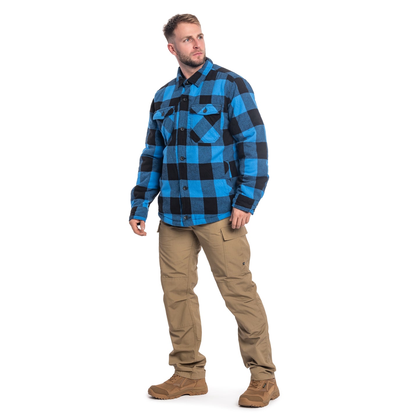 Kurtka Brandit Lumber Jacket - Black/Blue