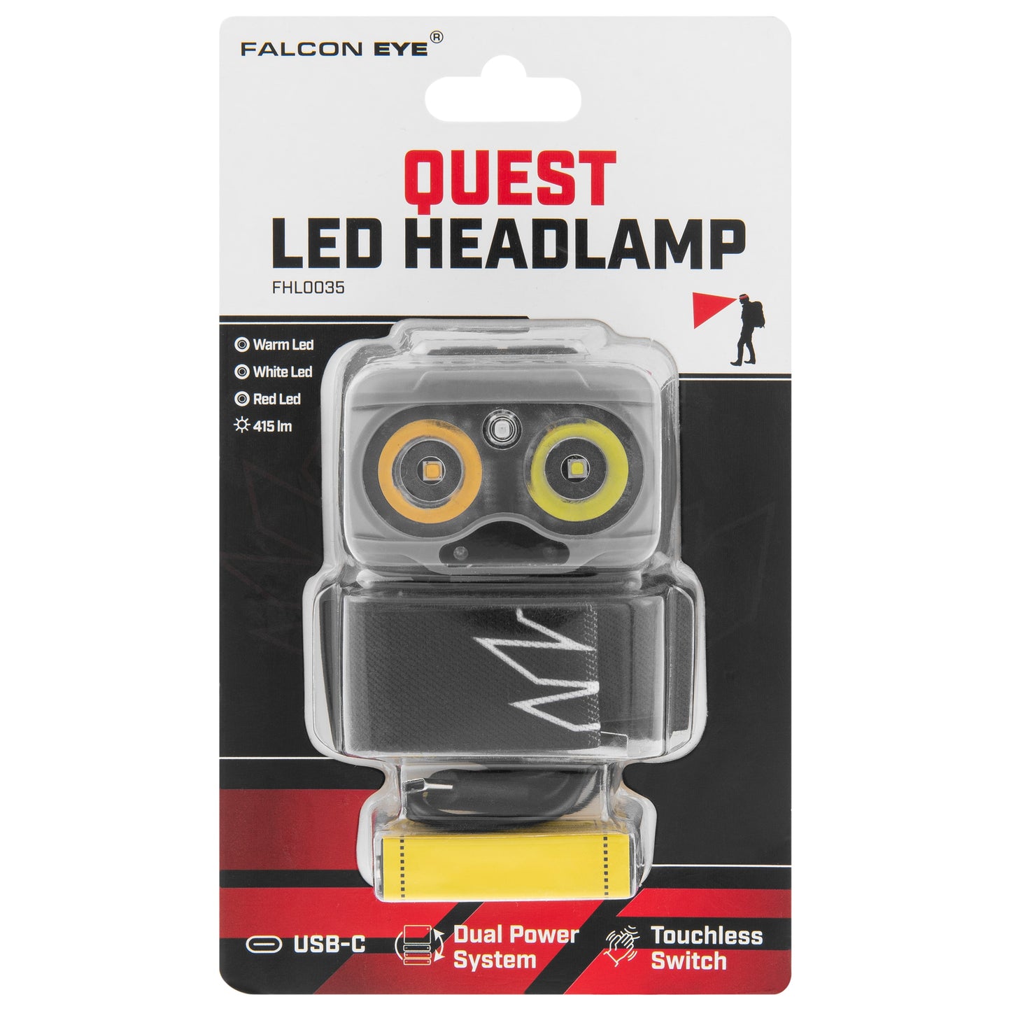 Latarka czołowa Mactronic Falcon Eye Quest - 415 lumenów