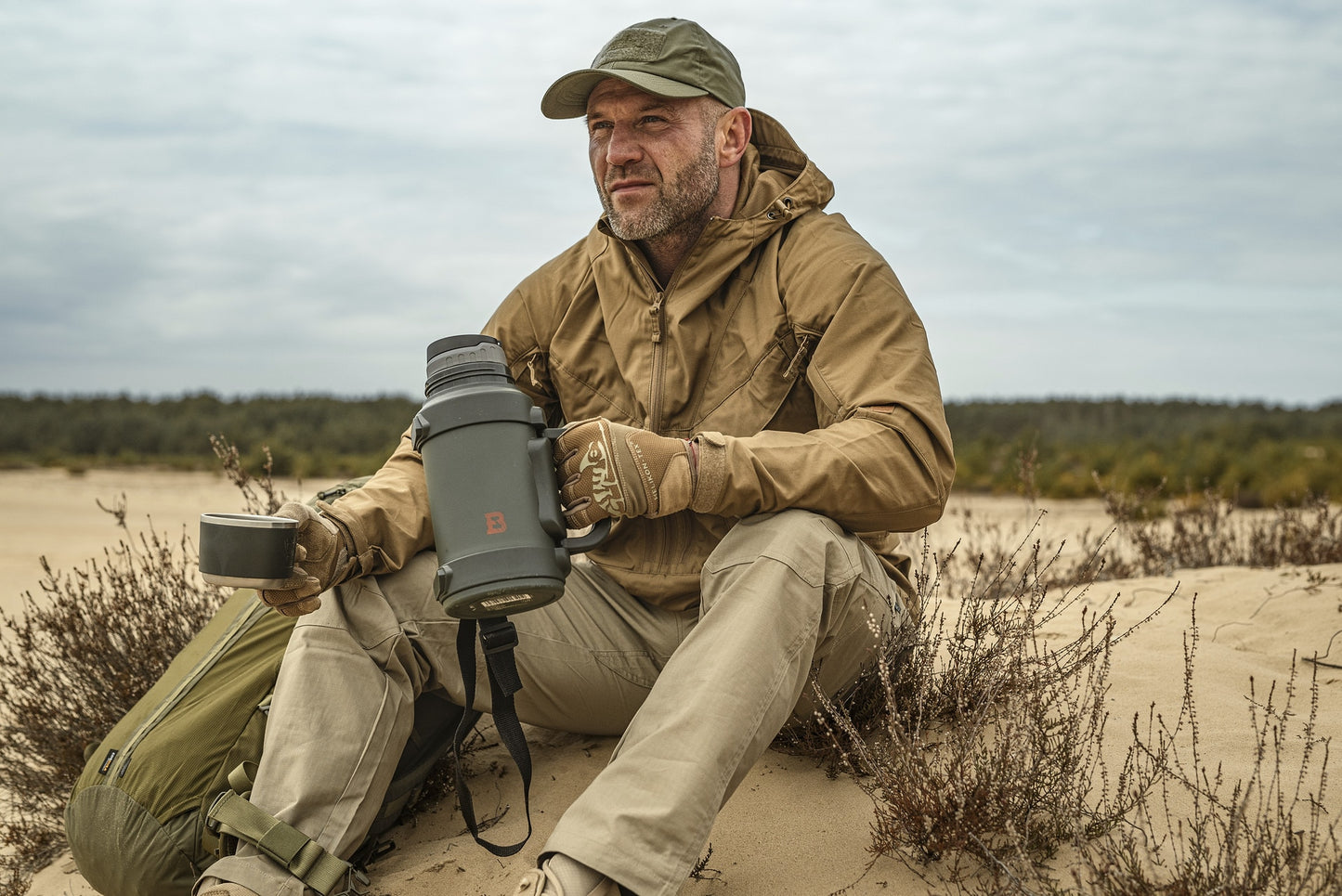 Termos Badger Outdoor Big Boy 1,3 l - Olive