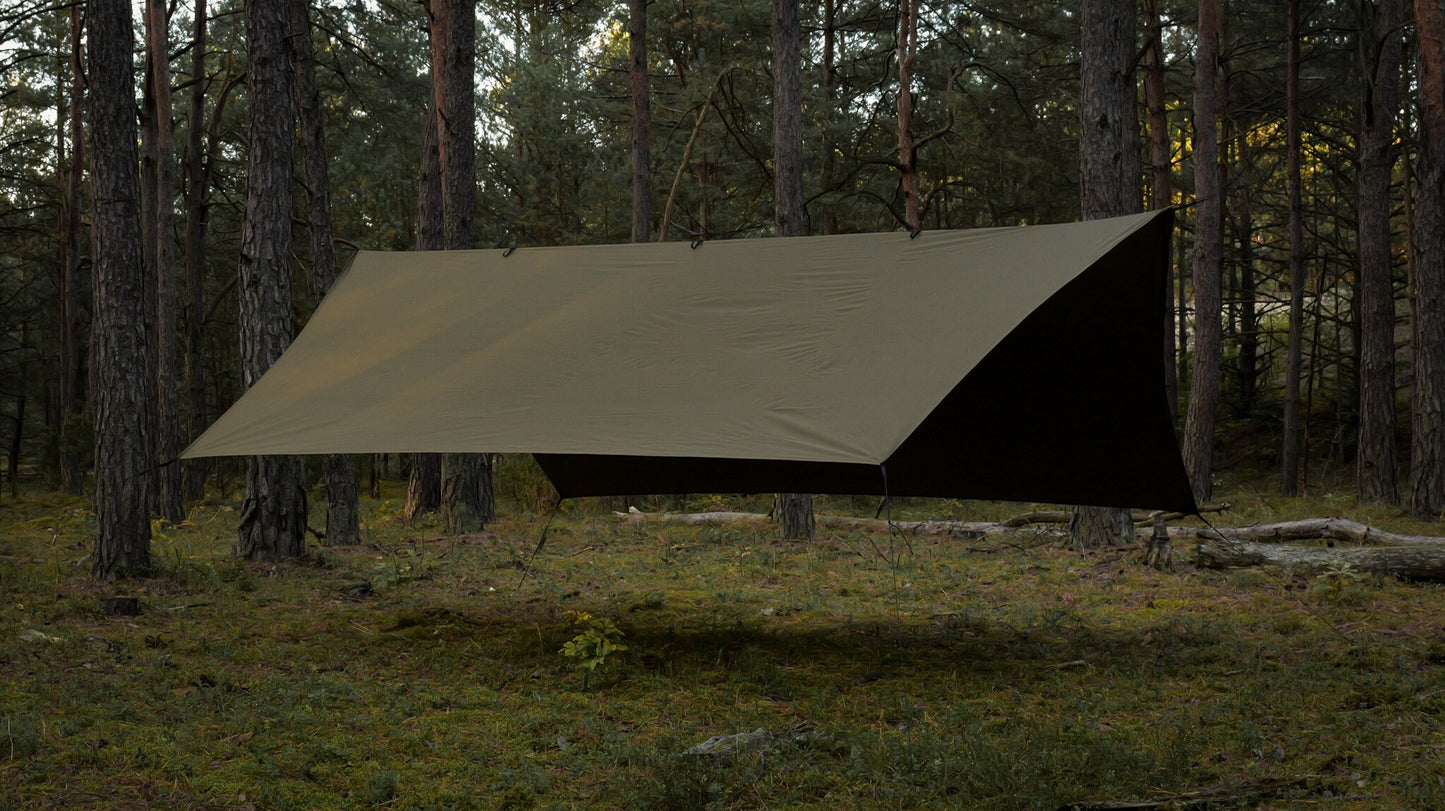 Płachta biwakowa TigerWood Termo Tarp T2 StingRay 3,6 x 2,8 m - Khaki