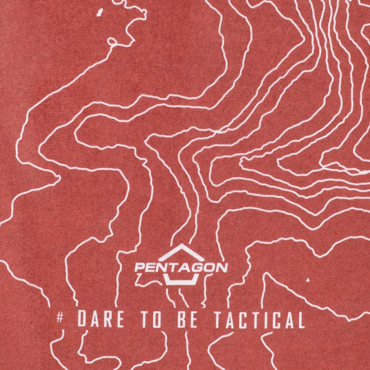 Chusta ochronna Pentagon Skiron Topographic Map Maroon Red