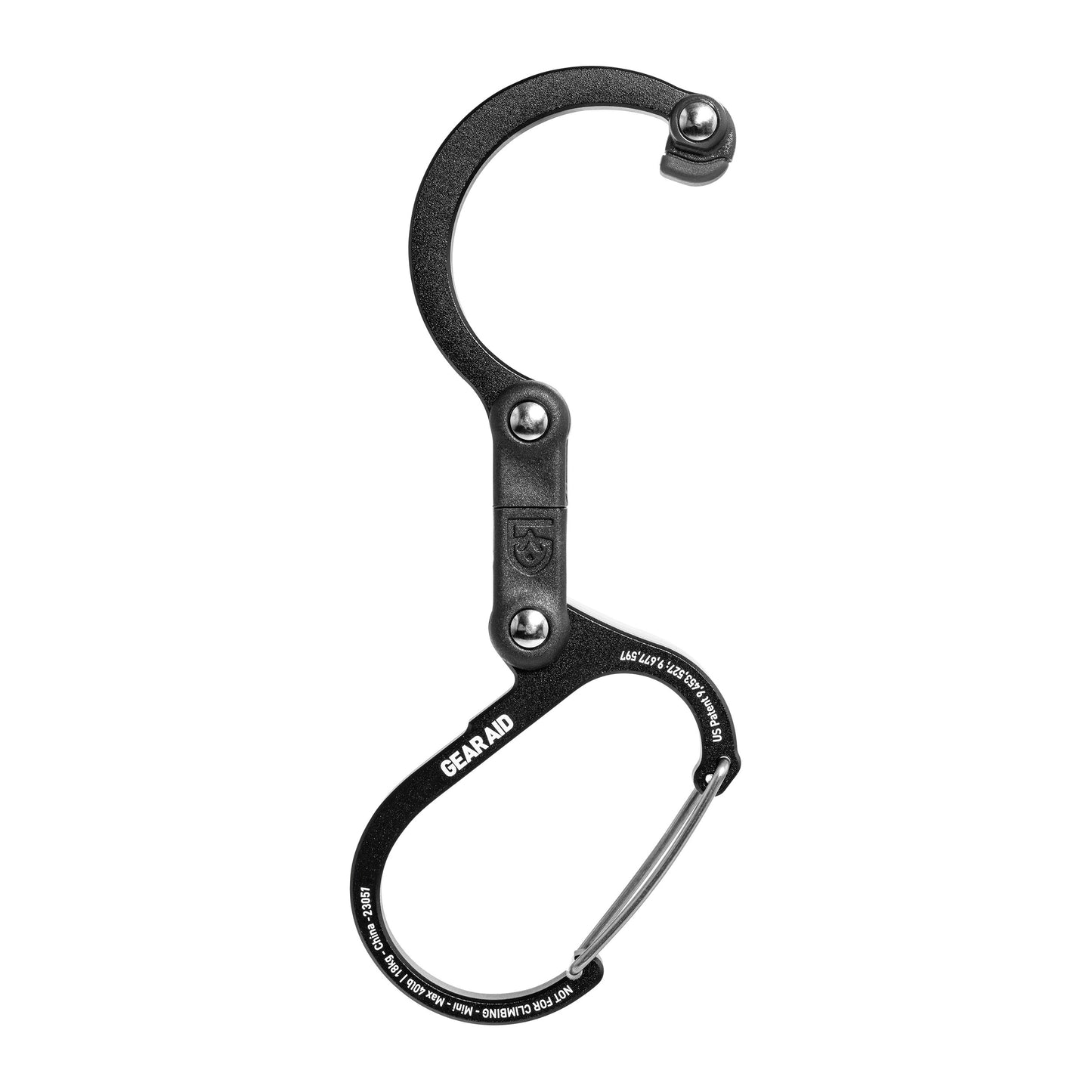 Karabińczyk Gear Aid Heroclip Mini - Stealth Black