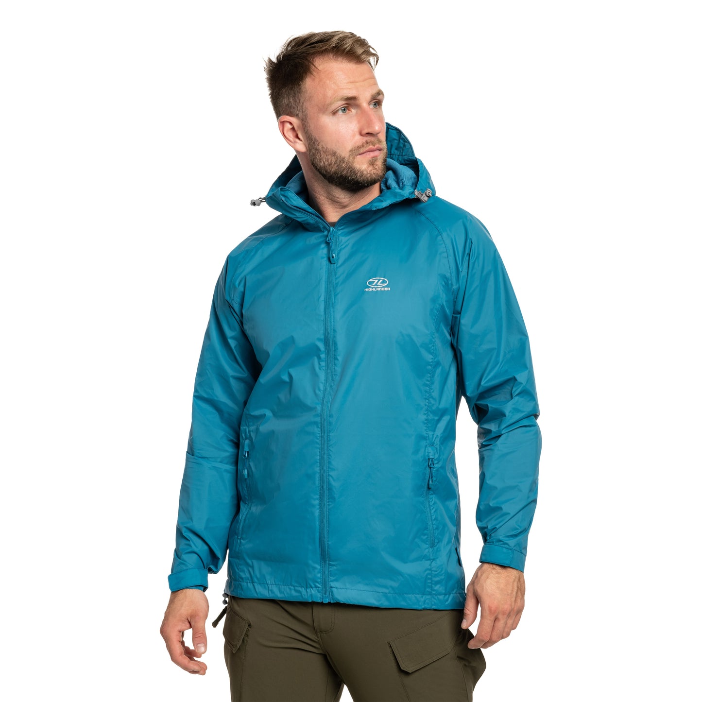 Kurtka Highlander Outdoor Stow & Go Pack Away V2 - Petrol Blue