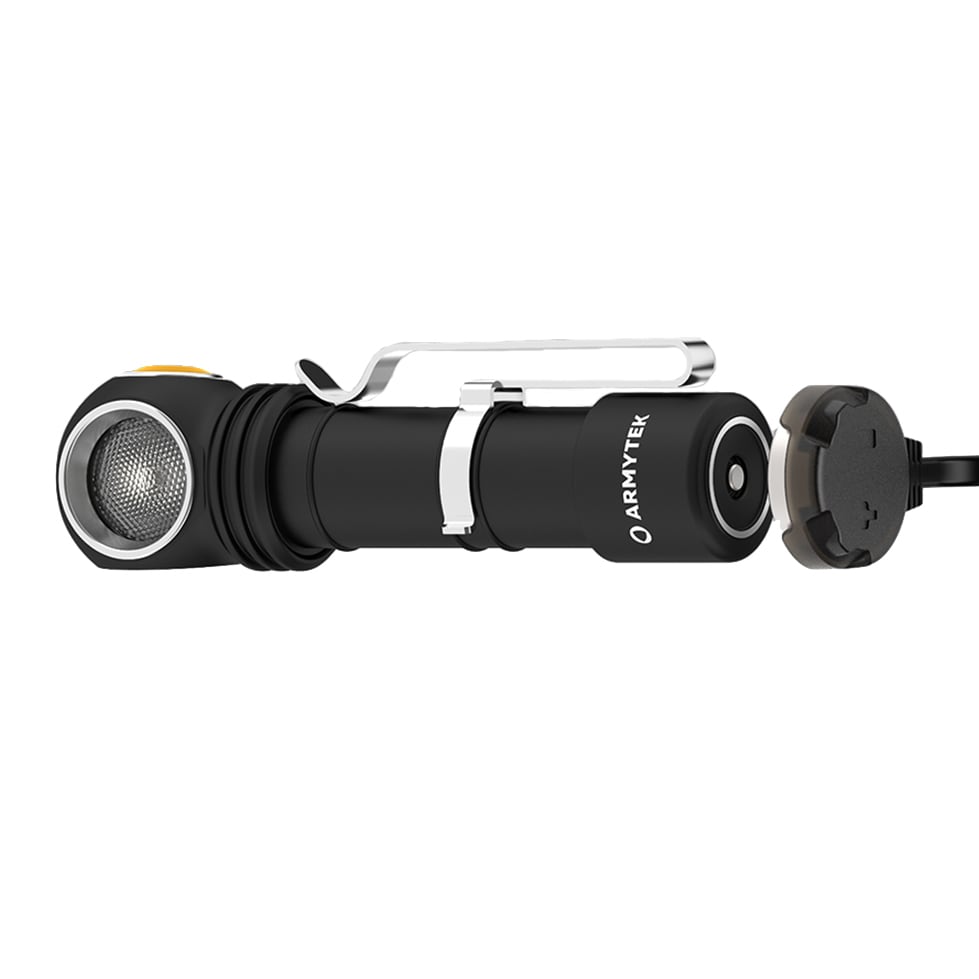Latarka czołowa i kątowa Armytek Wizard C2 Magnet USB White - 1200 lumenów