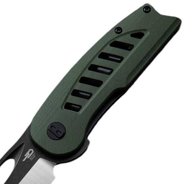 Nóż składany Bestech Explorer - Olive/Satin Stonewash