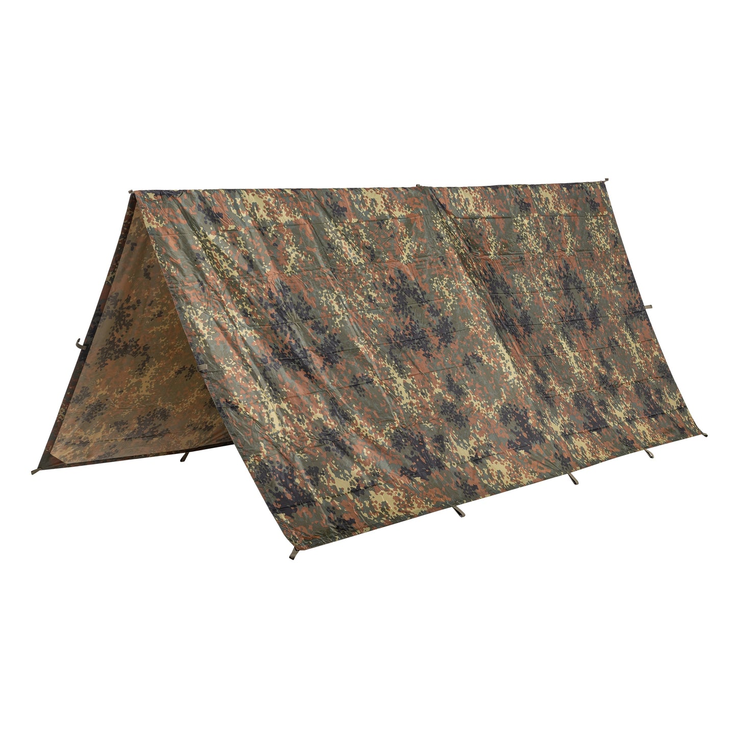 Płachta biwakowa Mil-Tec Tarp Tarpaulin PE Ripstop 3 x 3 m - Flecktarn
