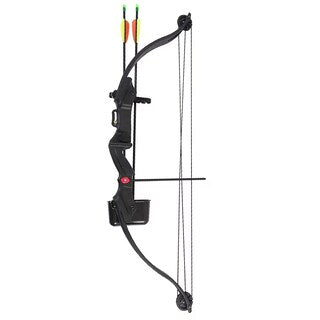 Łuk bloczkowy Crosman Elkhorn + mata łucznicza słomiana MF Trade 65 cm - zestaw