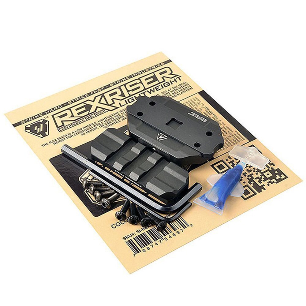 Montaż kolimatora Strike Industries R.EX Low Profile Rail Riser - Black